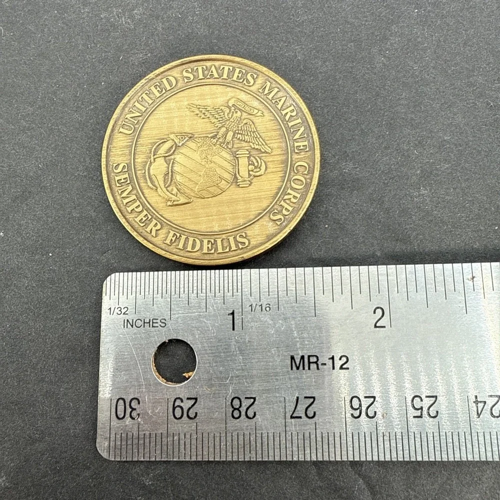 PHOENIX HMT-302 SEMPER FIDELIS UNITED STATES MARINE CORPS BRASS COIN 1.5 INCH
